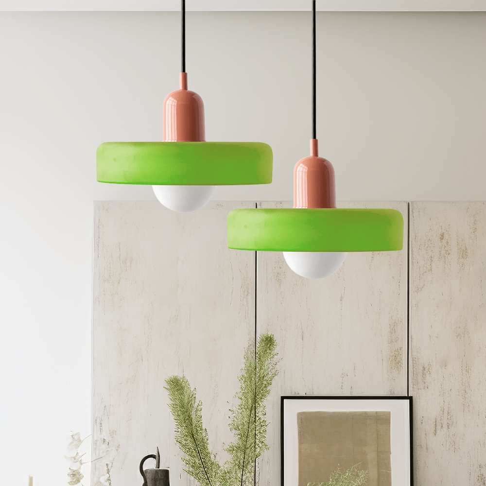 Bauhaus Coloured Glass Pendant Light Modern Design | Evarlo