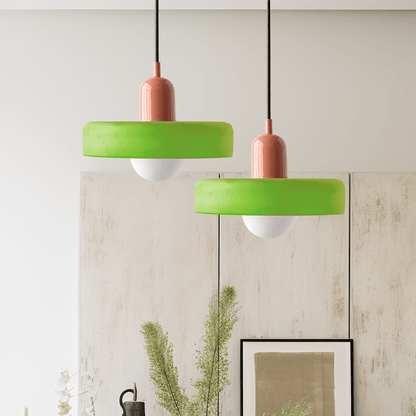 Bauhaus Coloured Glass Pendant Light Modern Design | Evarlo