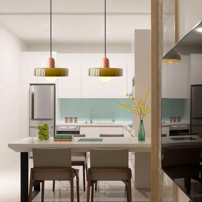 Bauhaus Coloured Glass Pendant Light Modern Design | Evarlo