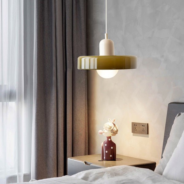 Bauhaus Coloured Glass Pendant Light Modern Design | Evarlo