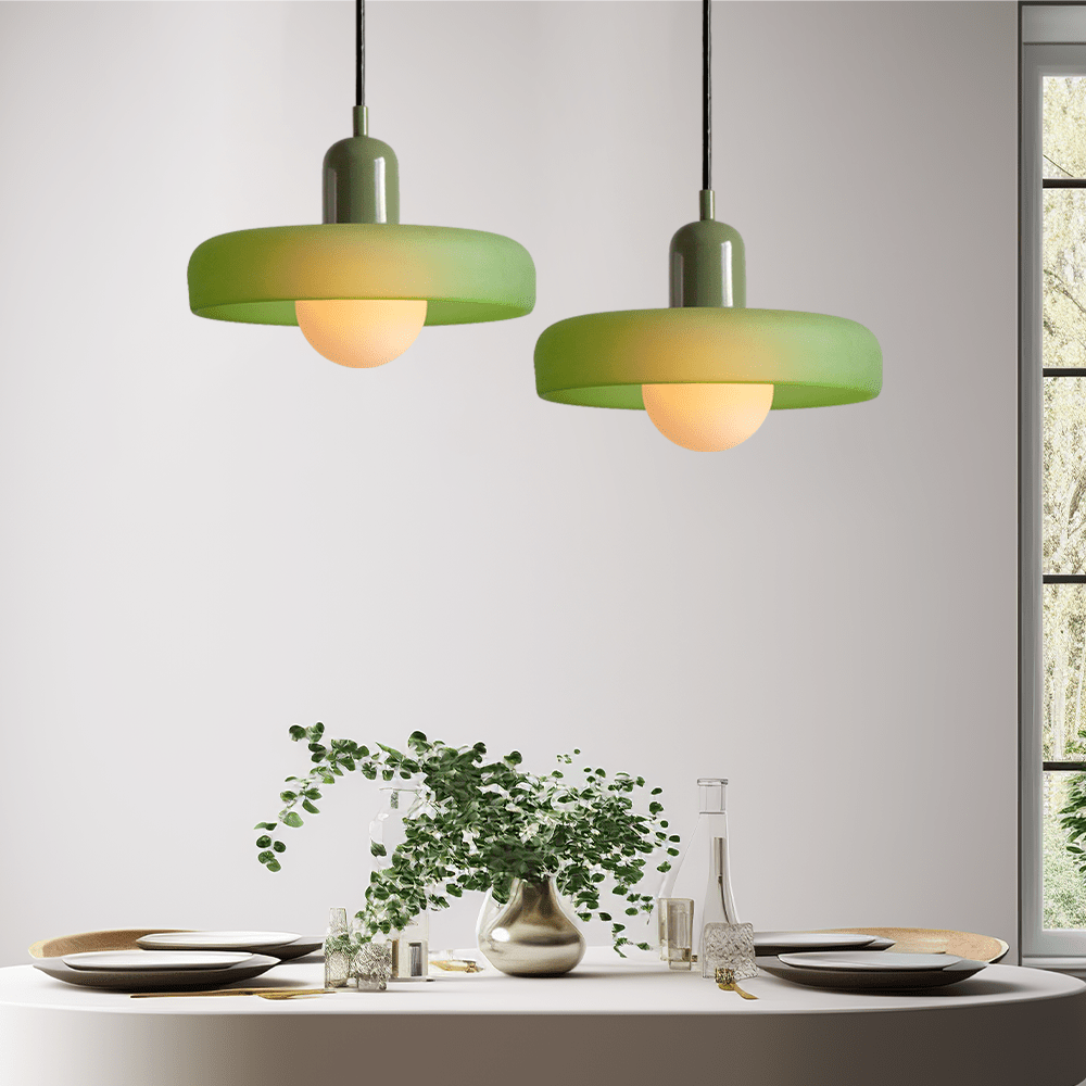 Bauhaus Coloured Glass Pendant Light Modern Design | Evarlo