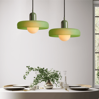 Bauhaus Coloured Glass Pendant Light Modern Design | Evarlo