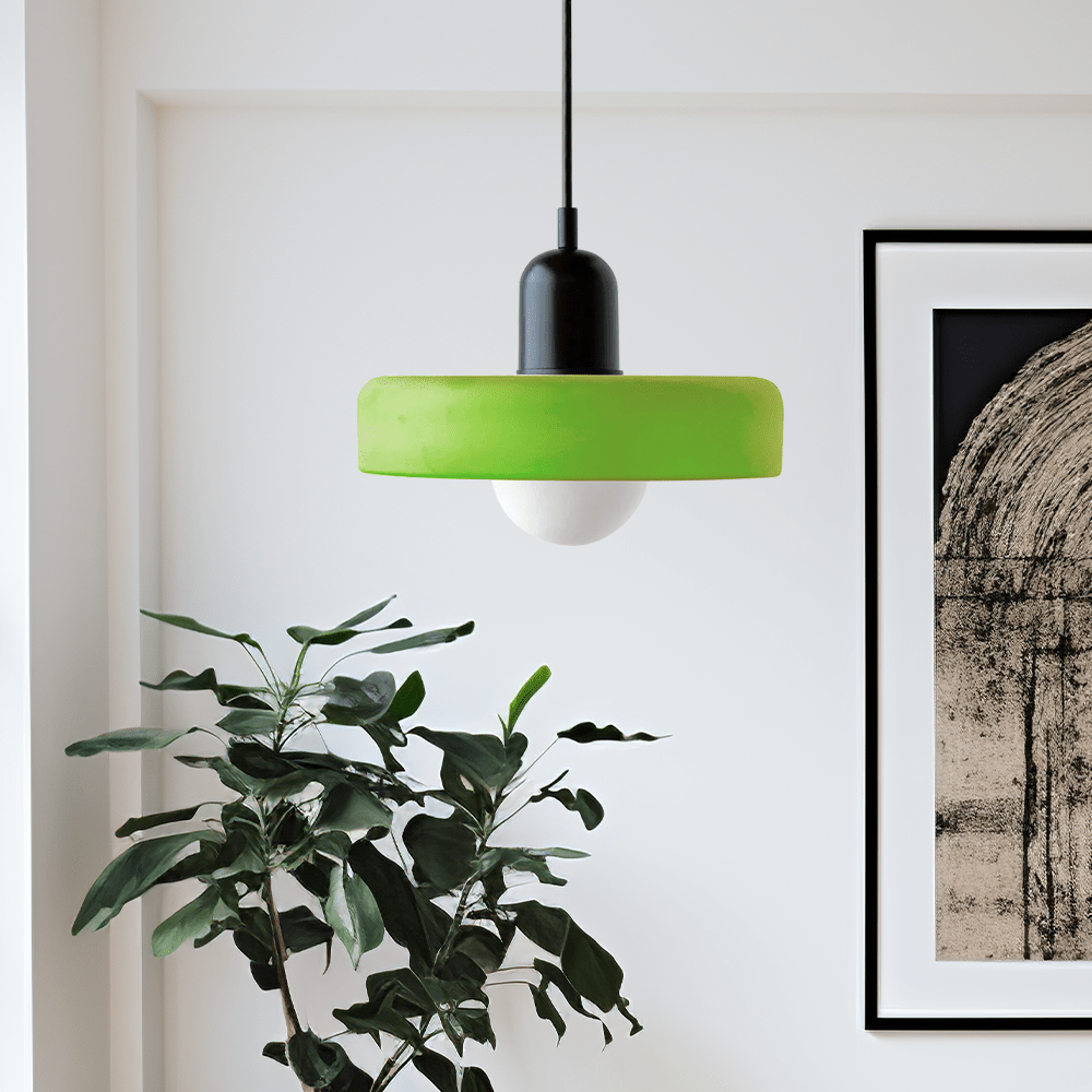 Bauhaus Coloured Glass Pendant Light Modern Design | Evarlo