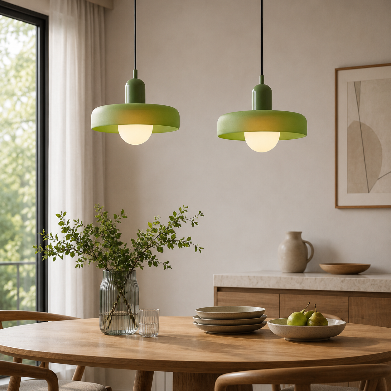 Bauhaus Coloured Glass Pendant Light Modern Design | Evarlo