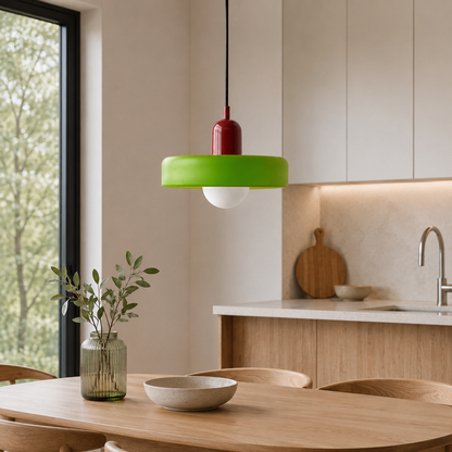 Bauhaus Coloured Glass Pendant Light Modern Design | Evarlo