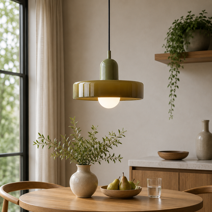 Bauhaus Coloured Glass Pendant Light Modern Design | Evarlo