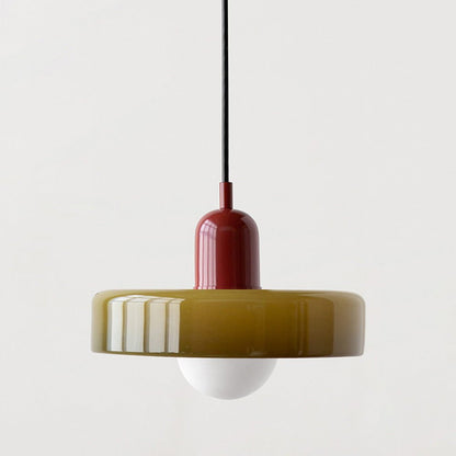 Bauhaus Coloured Glass Pendant Light Modern Design | Evarlo
