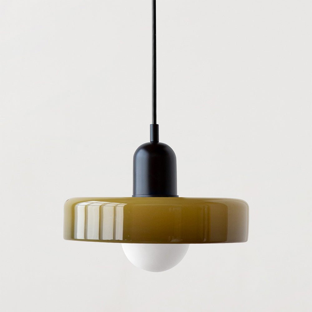Bauhaus Coloured Glass Pendant Light Modern Design | Evarlo