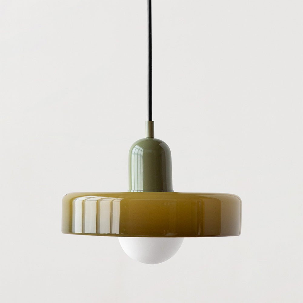 Bauhaus Coloured Glass Pendant Light Modern Design | Evarlo