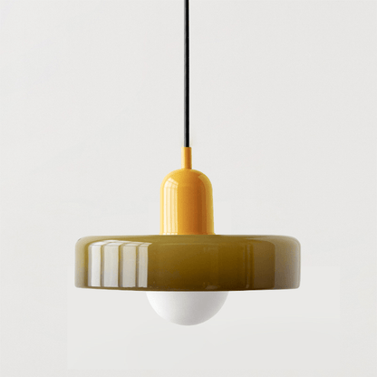 Bauhaus Coloured Glass Pendant Light Modern Design | Evarlo