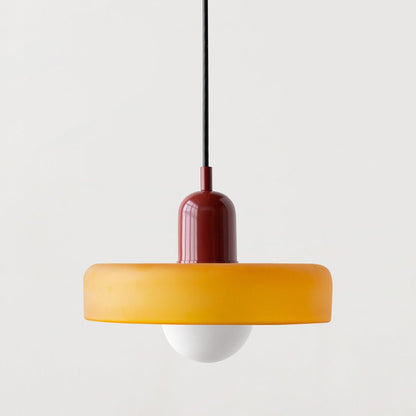 Bauhaus Coloured Glass Pendant Light Modern Design | Evarlo