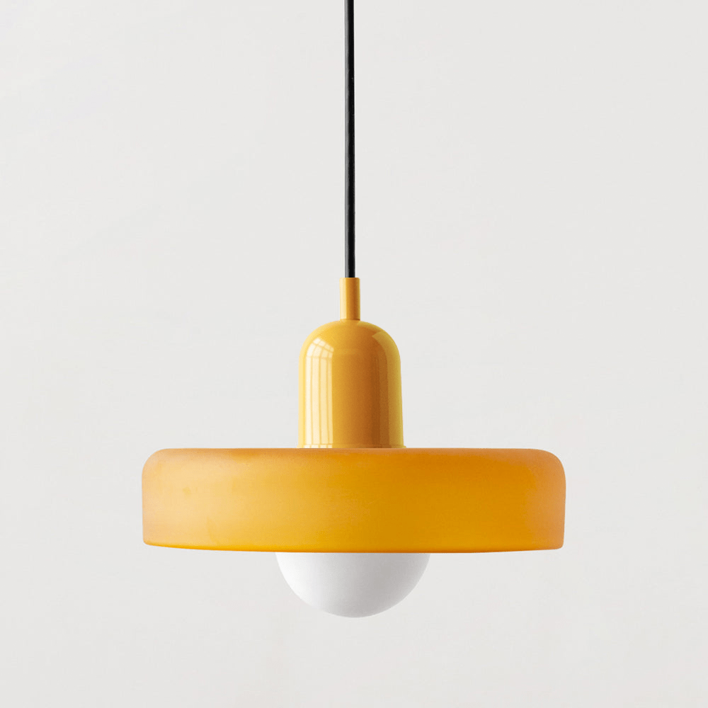 Bauhaus Coloured Glass Pendant Light Modern Design | Evarlo
