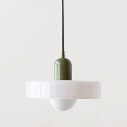 Bauhaus Coloured Glass Pendant Light Modern Design | Evarlo