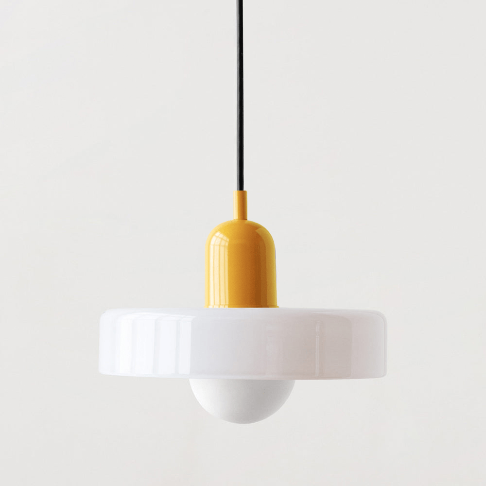 Bauhaus Coloured Glass Pendant Light Modern Design | Evarlo