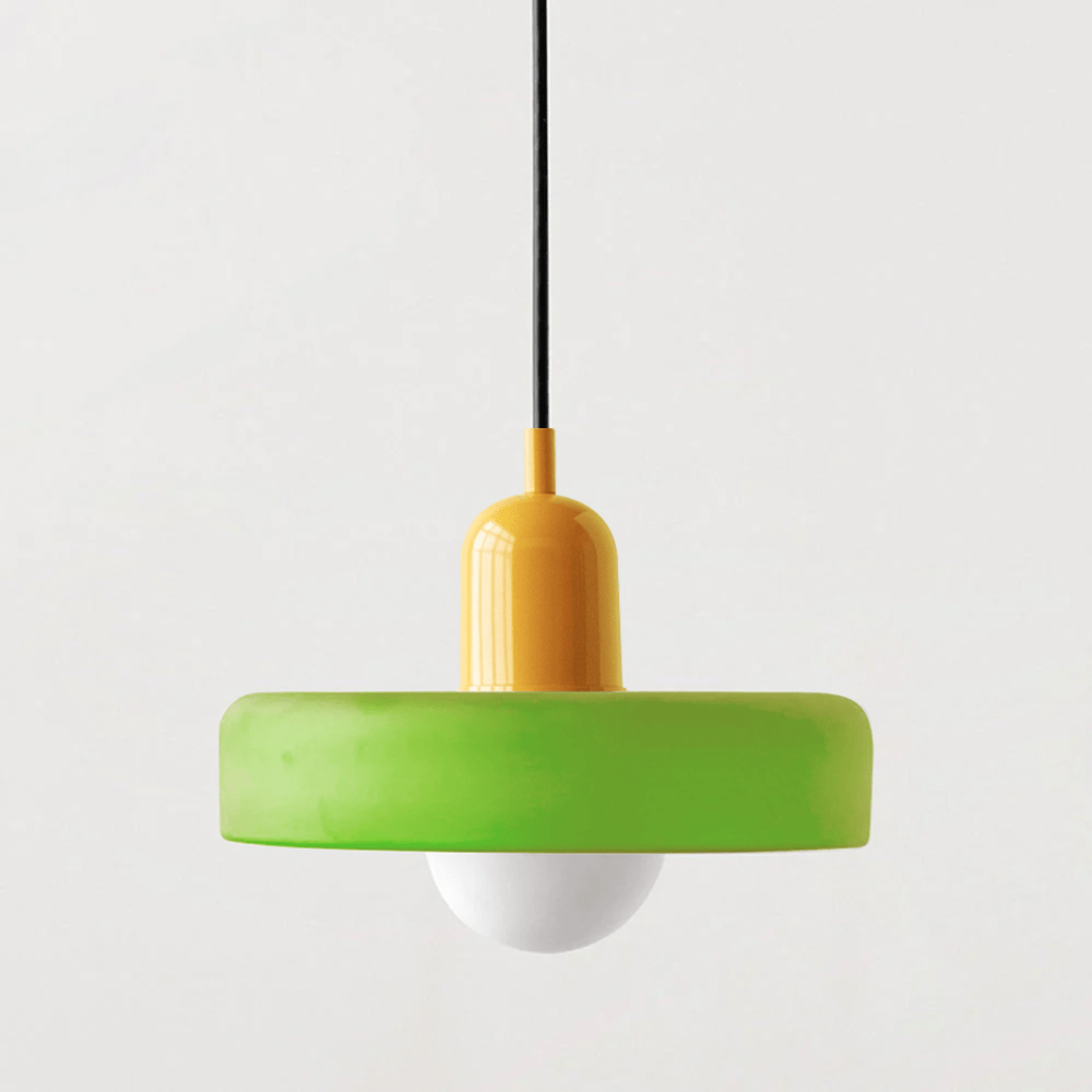 Bauhaus Coloured Glass Pendant Light Modern Design | Evarlo
