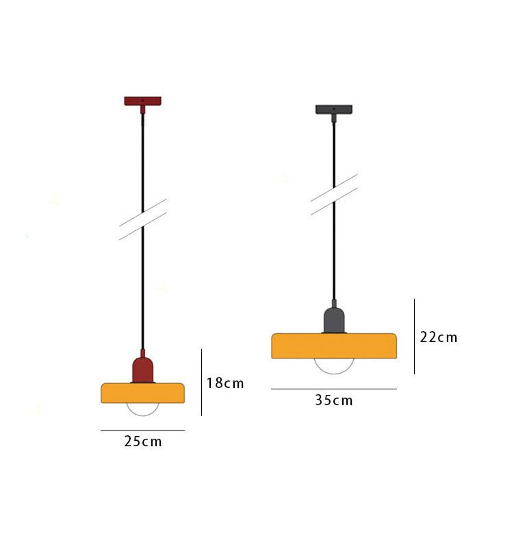 Bauhaus Coloured Glass Pendant Light Modern Design | Evarlo