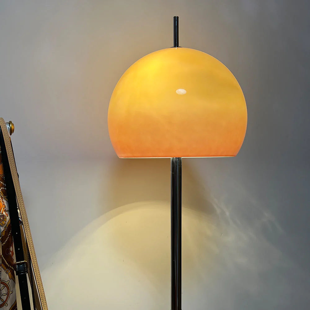 Bauhaus Glass Shade Floor Lamp for Living Spaces | Benrix