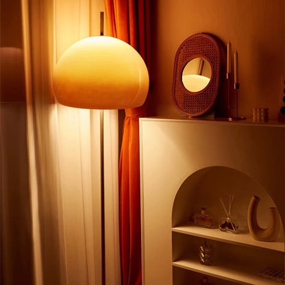 Bauhaus Glass Shade Floor Lamp for Living Spaces | Benrix