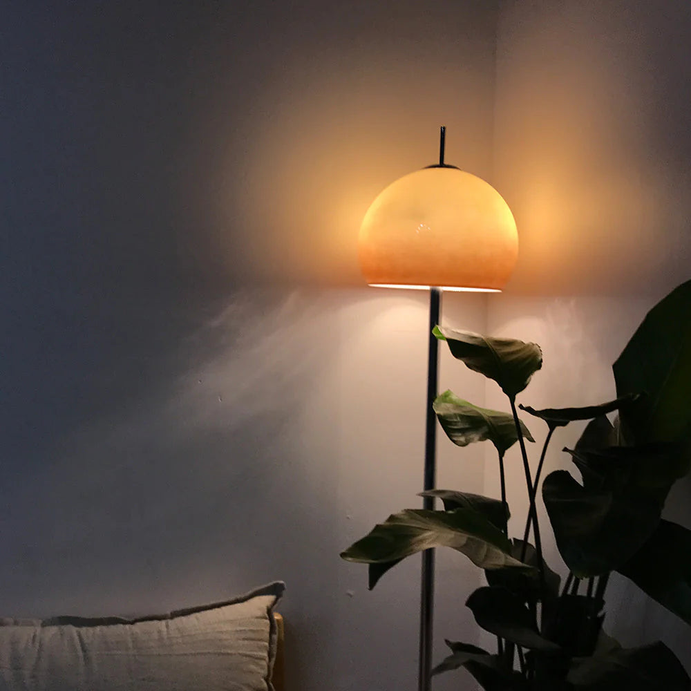 Bauhaus Glass Shade Floor Lamp for Living Spaces | Benrix