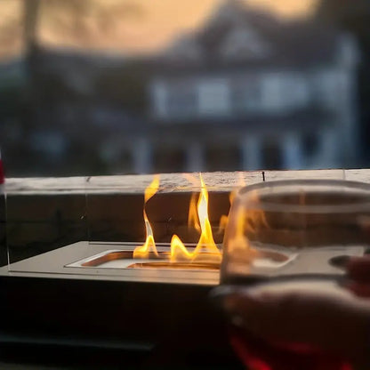 Bio Ethanol Table Fireplace Modern Freestanding Design | Zanvora