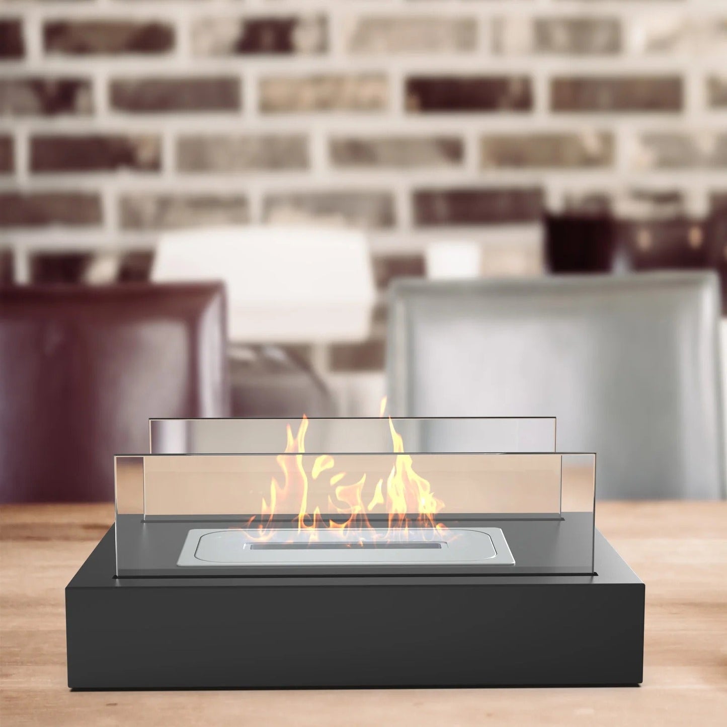 Bio Ethanol Table Fireplace Modern Freestanding Design | Zanvora