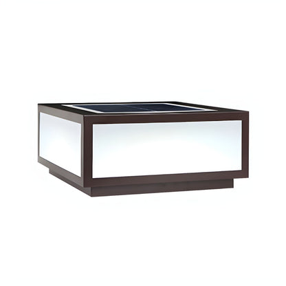 Black Solar LED Outdoor Pillar Light Acrylic Shade | Xarqen