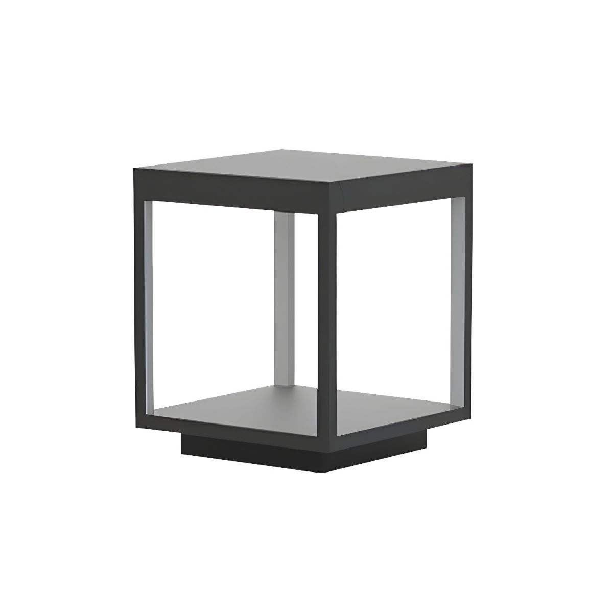 Black Waterproof Metal Pillar Garden Light | Yardlux