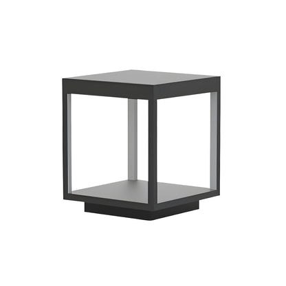 Black Waterproof Metal Pillar Garden Light | Yardlux