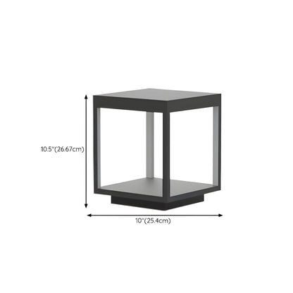 Black Waterproof Metal Pillar Garden Light | Yardlux