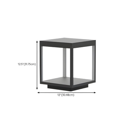 Black Waterproof Metal Pillar Garden Light | Yardlux