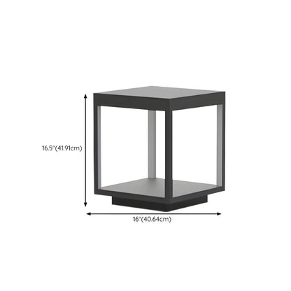 Black Waterproof Metal Pillar Garden Light | Yardlux
