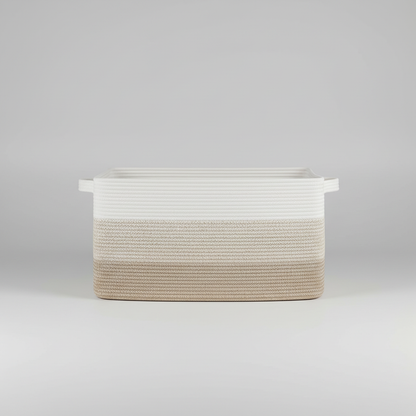 Braided Cotton Storage Basket | 70L Capacity for Home Organization