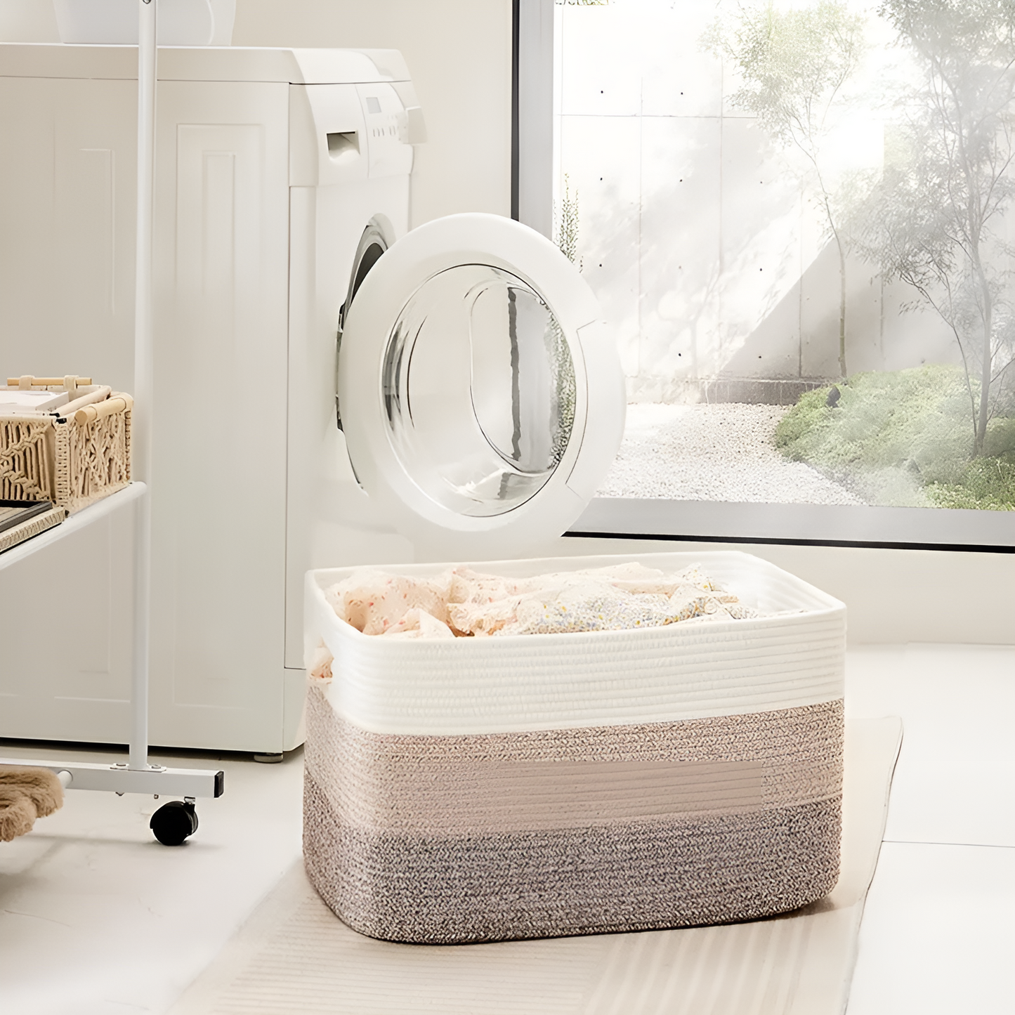 Braided Cotton Storage Basket | 70L Capacity for Home Organization 3
