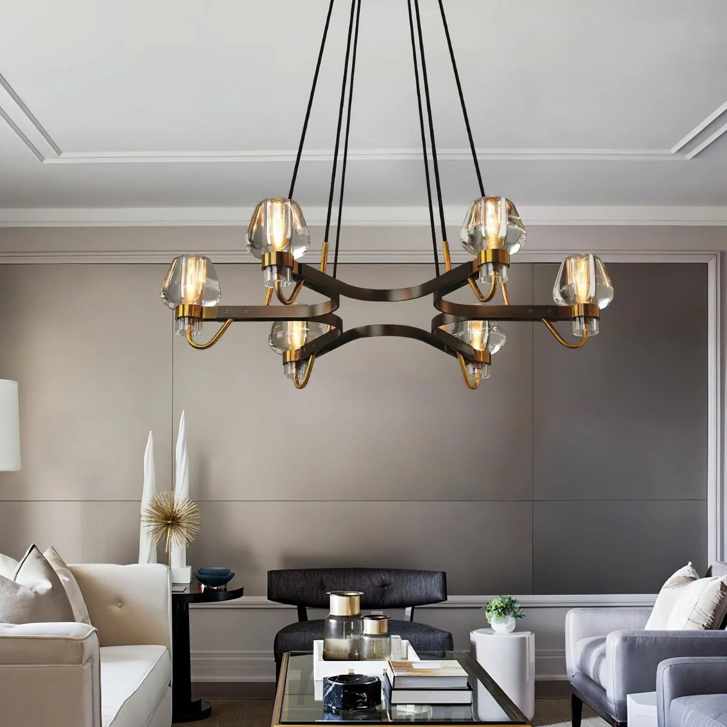 Brass Frame Chandelier for Modern Interior Use | Bronel