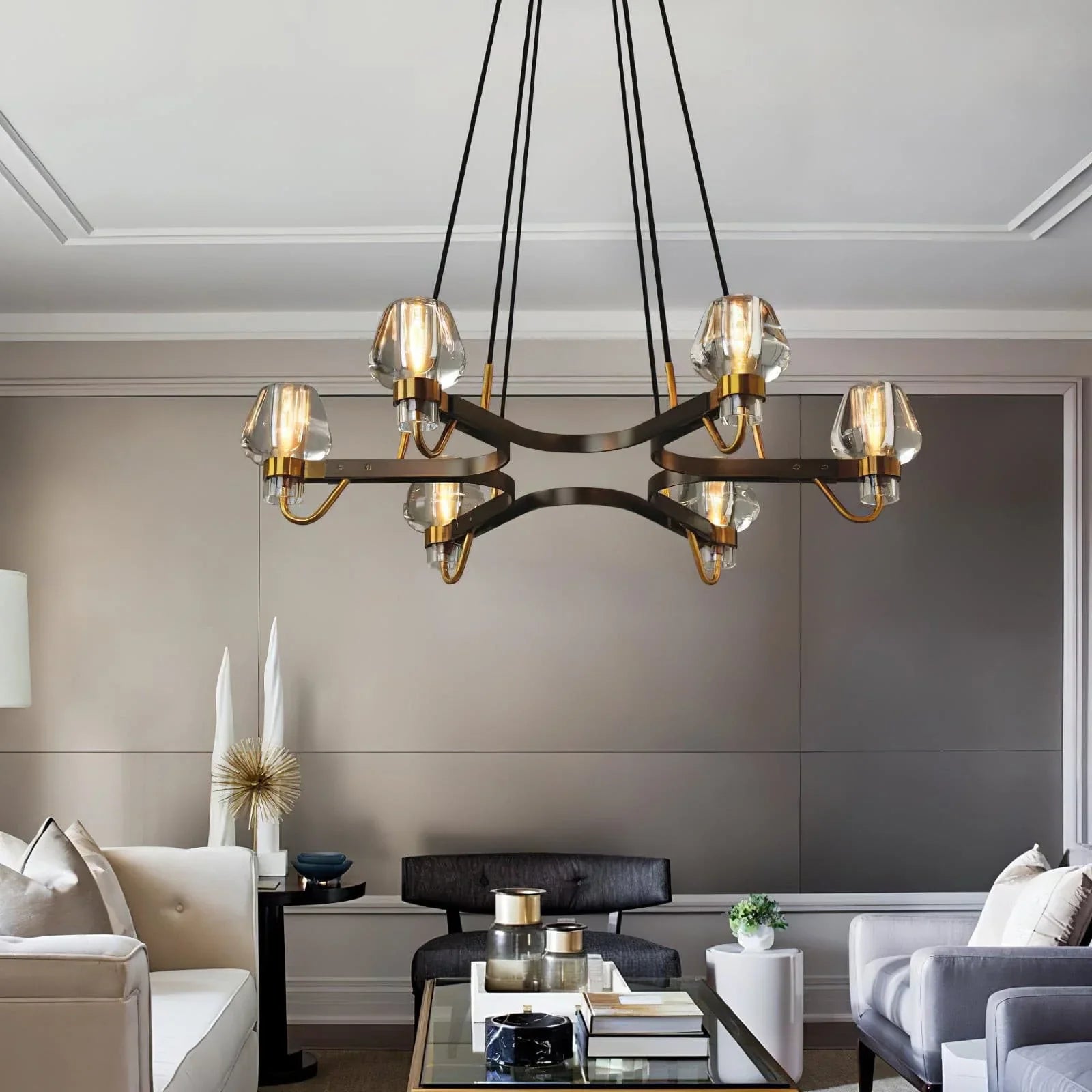 Brass Frame Chandelier for Modern Interior Use | Bronel