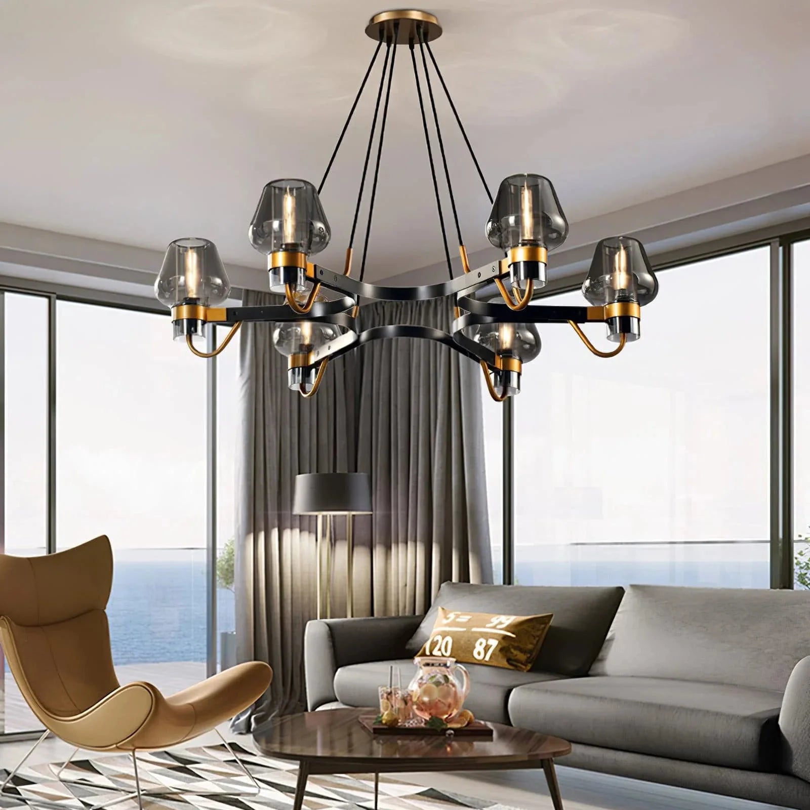 Brass Frame Chandelier for Modern Interior Use | Bronel