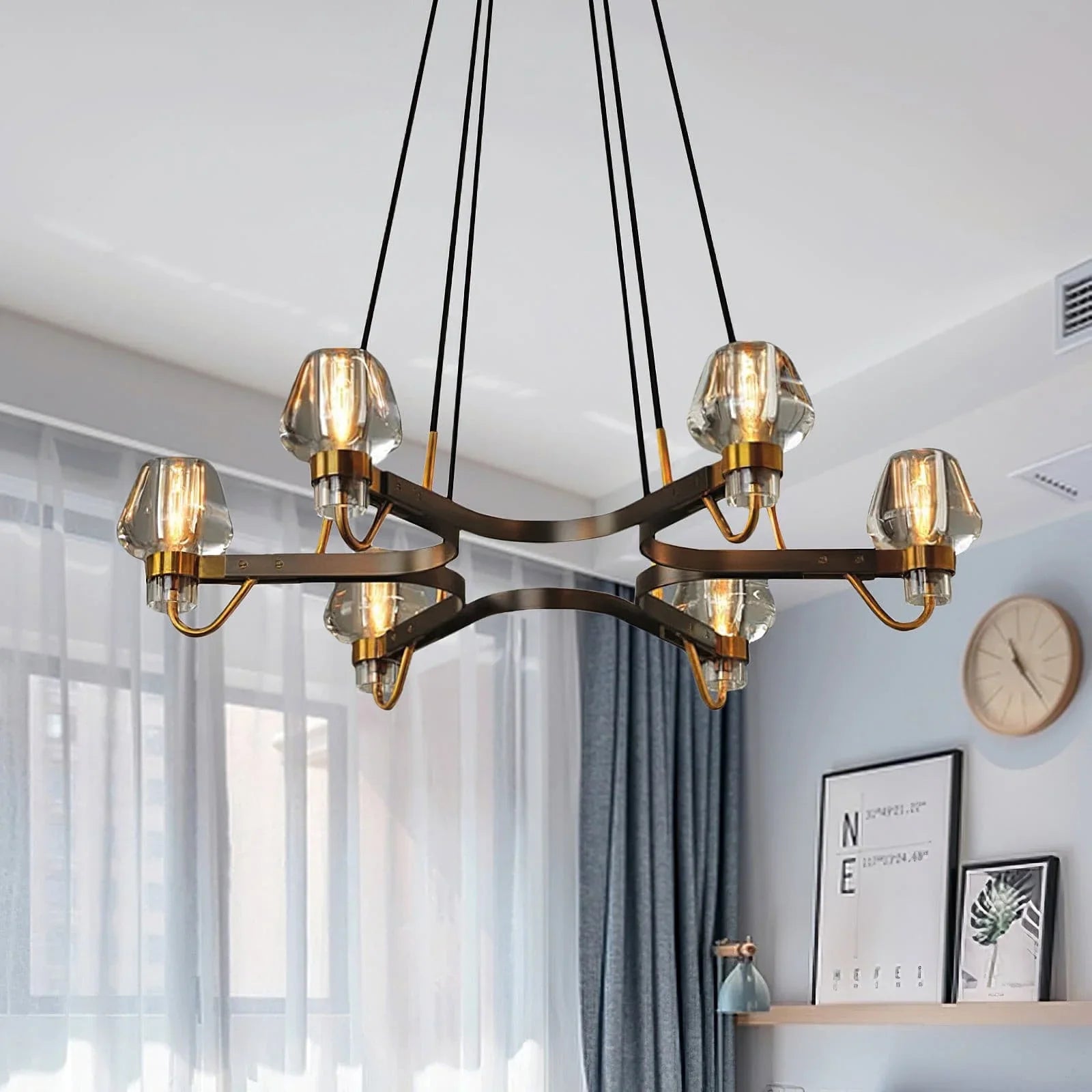 Brass Frame Chandelier for Modern Interior Use | Bronel