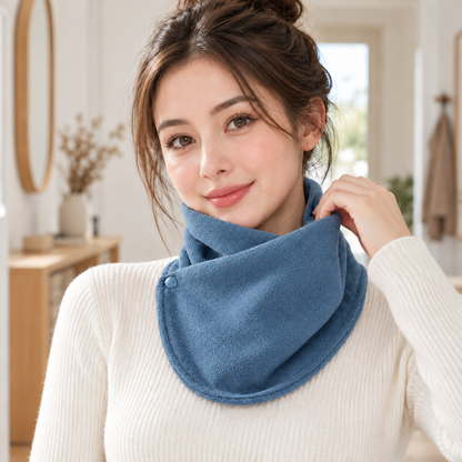 Button Closure Winter Neck Warmer