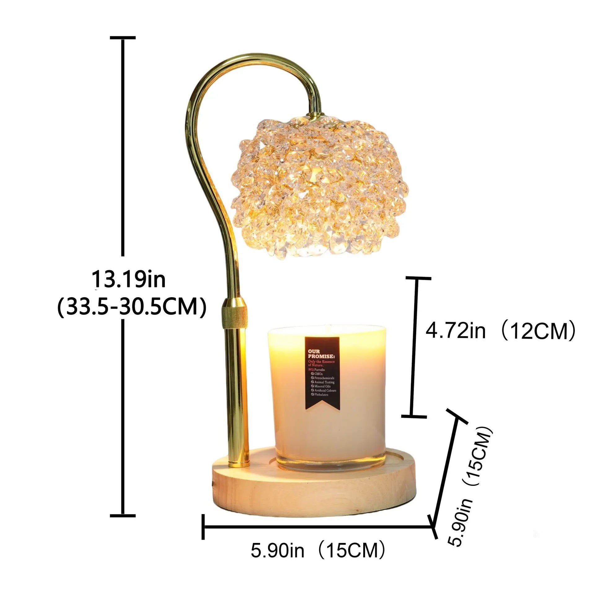 Candle Warmer Lamp Adjustable Height