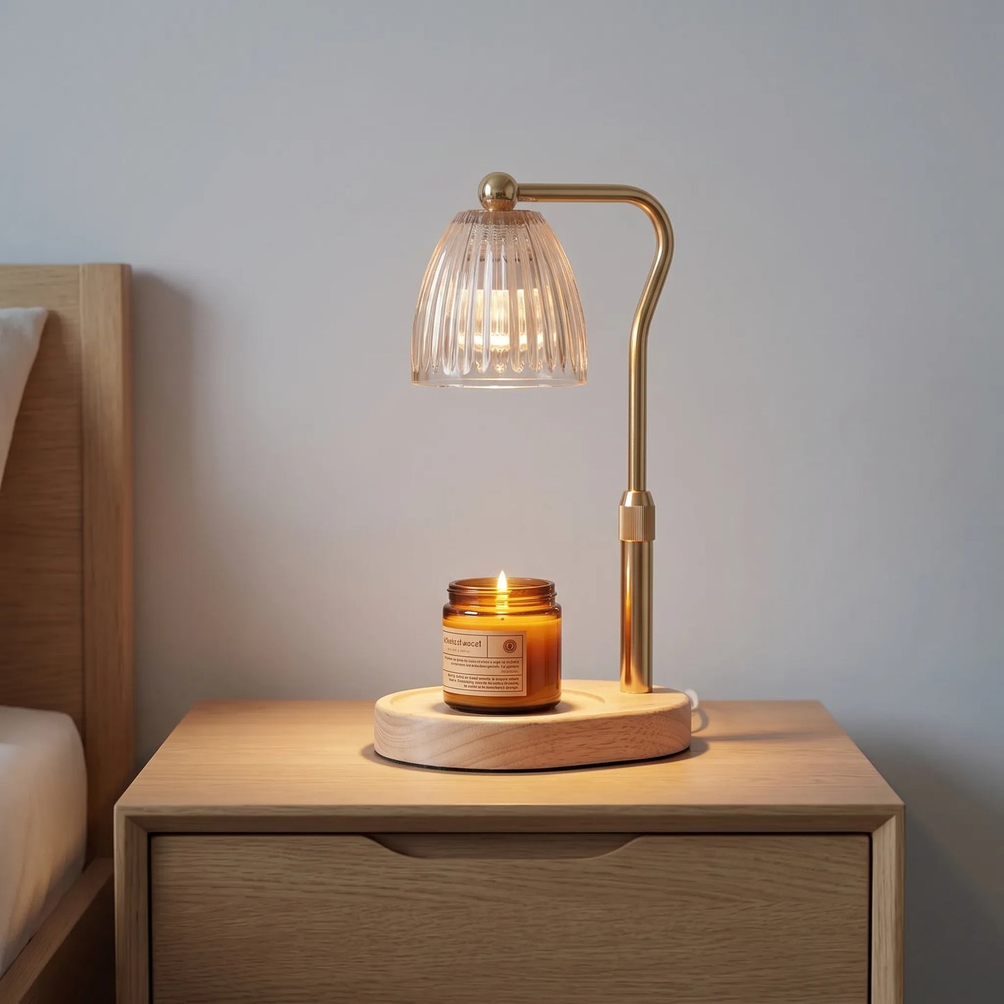 Candle Warmer Lamp Dimmable 50W Glass Shade