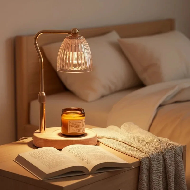 Candle Warmer Lamp Dimmable 50W Glass Shade