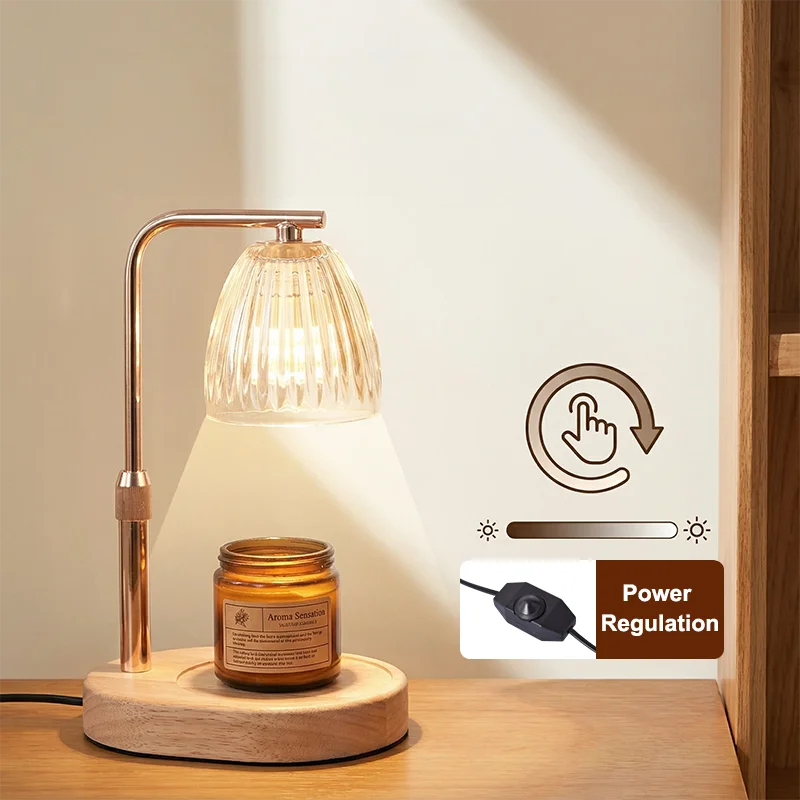 Candle Warmer Lamp Dimmable 50W Glass Shade