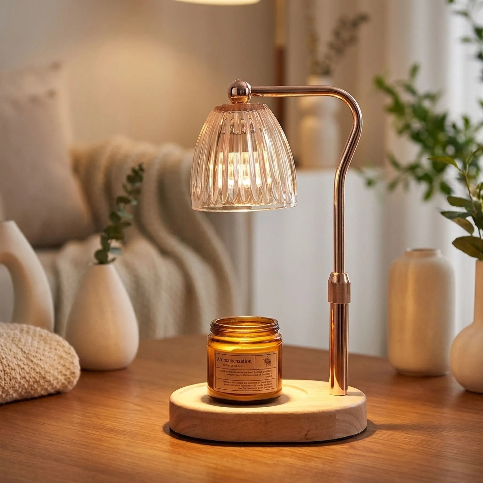 Candle Warmer Lamp Dimmable 50W Glass Shade