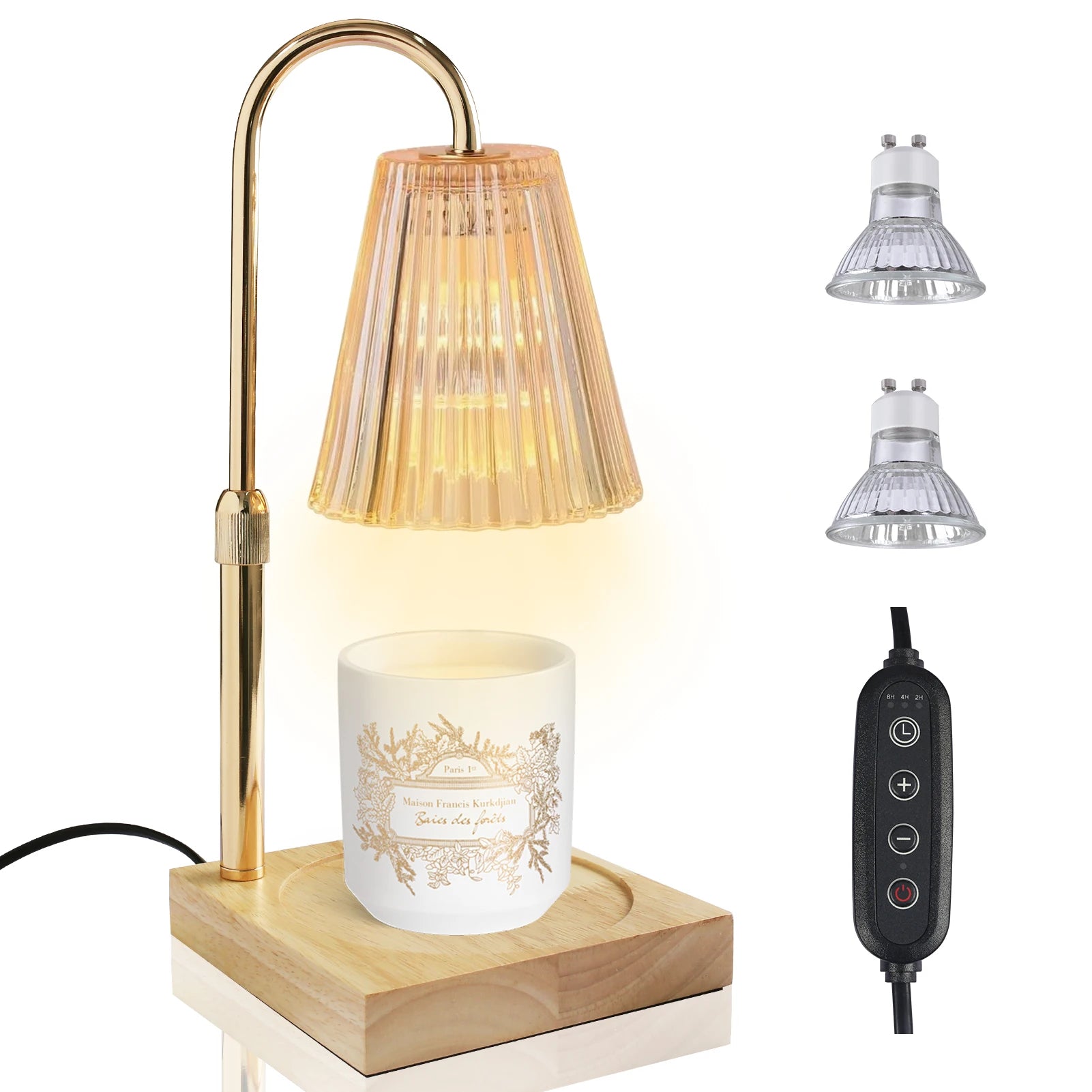 Candle Warmer Lamp Dimmable Adjustable Height Timer