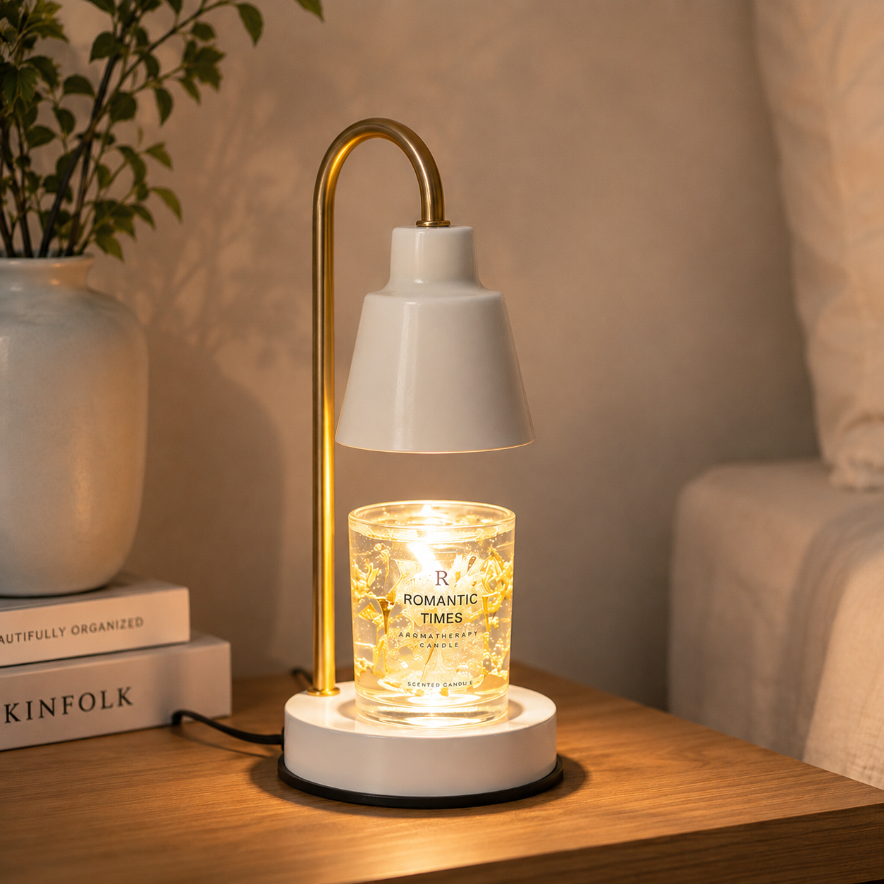Candle Warmer Lamp Dimmable Metal Design