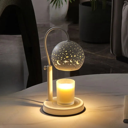 Candle Warmer Lamp Moon and Stars Design