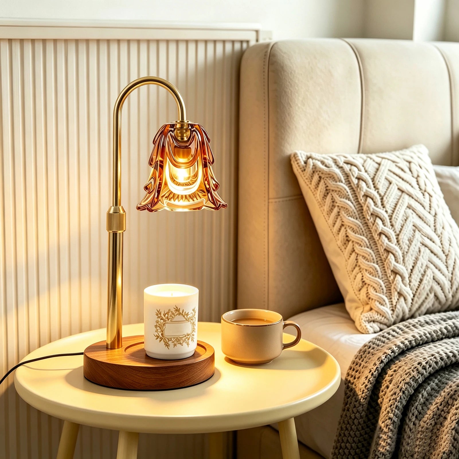 Candle Warmer Lamp with Adjustable Height and Timer