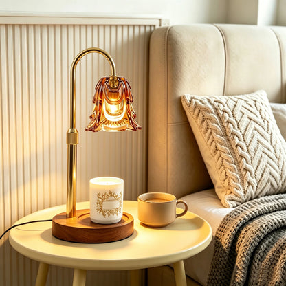 Candle Warmer Lamp with Adjustable Height and Timer