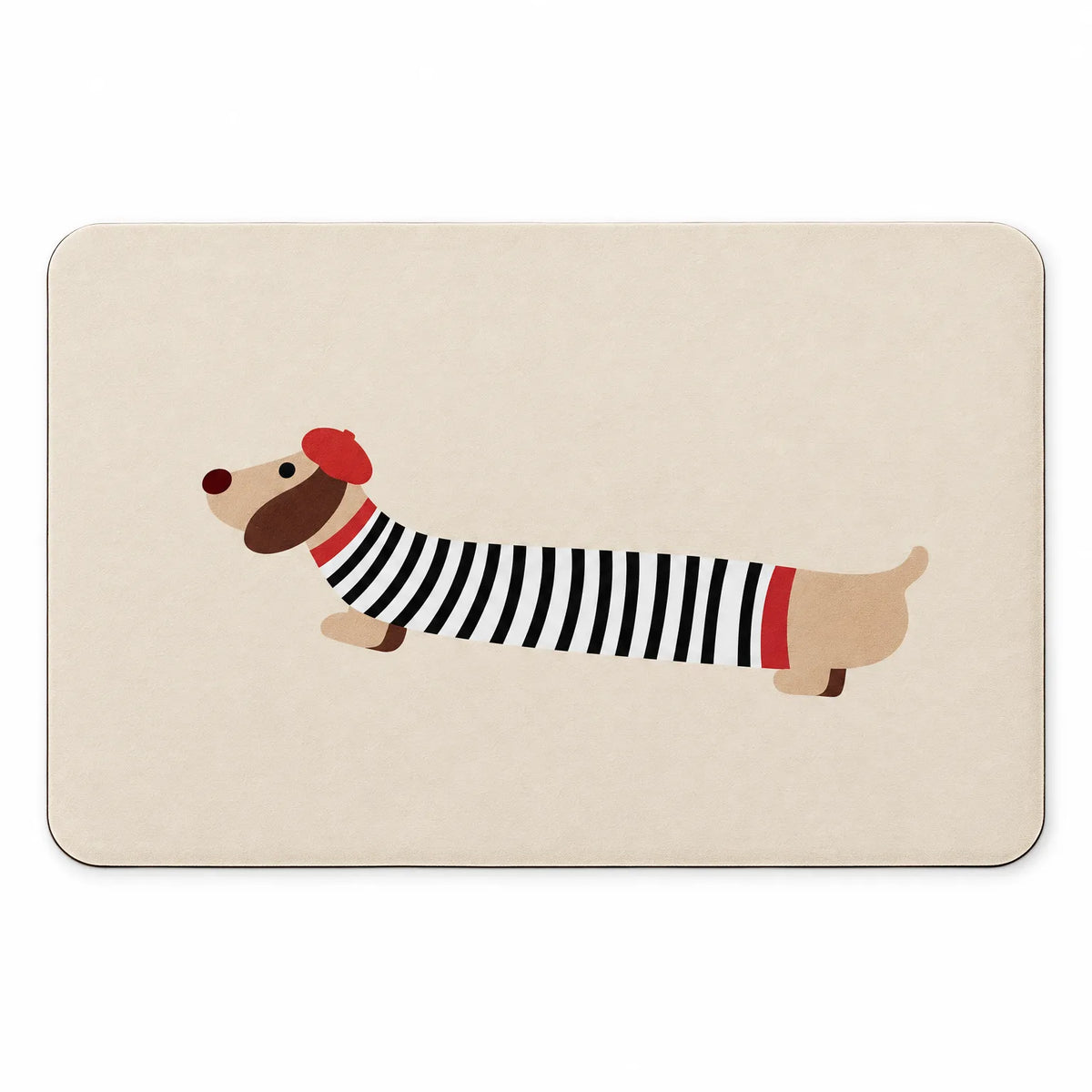 Cartoon Dog Quick Dry Bath Mat