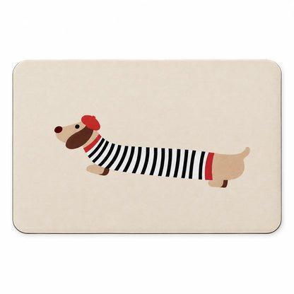 Cartoon Dog Quick Dry Bath Mat